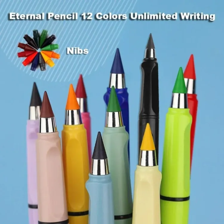 Permanent Colour Pencils - 12 Pcs